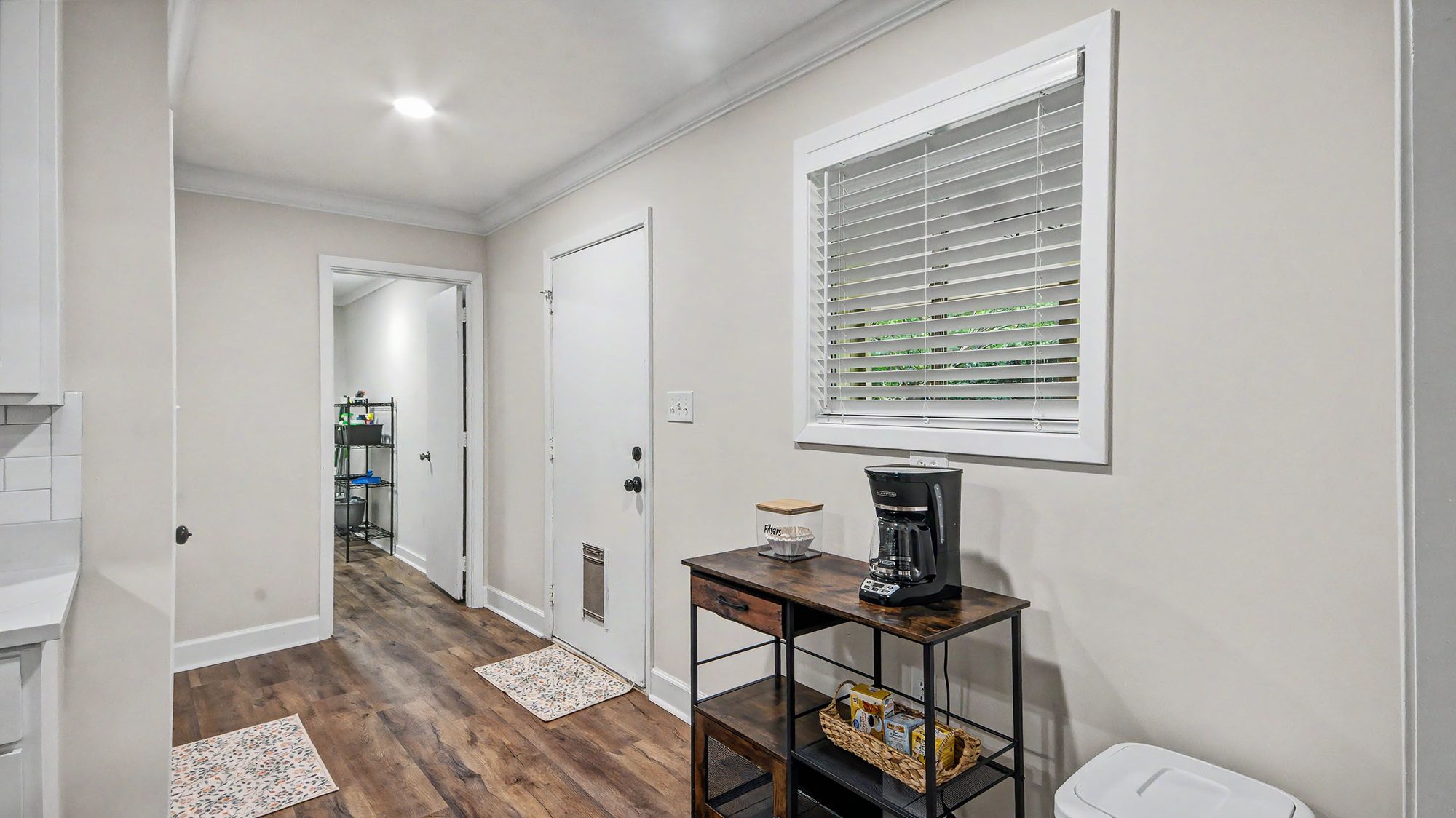 Laundry room with full-size washer and dryer